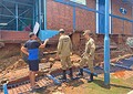 Calçada do Mercado dos Colonos em Rio Branco desaba e Defesa Civil isola área