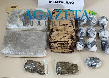 No dia de Natal, polícia prende três homens e apreende quase 3 quilos de drogas em Sena Madureira