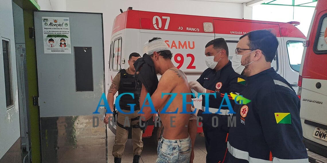 Homem sofre tentativa de homicídio durante bebedeira; agressor fugiu
