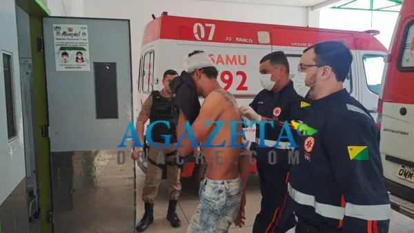 Homem sofre tentativa de homicídio durante bebedeira; agressor fugiu