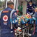 Colono sofre afundamento de crânio após colisão entre motos em Sena Madureira