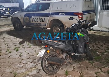 Suspeito de assalto é preso em ação da Polícia Militar; moto roubada foi recuperada