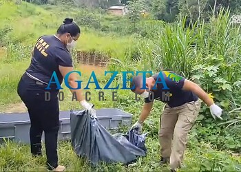 URGENTE: Corpo carbonizado é encontrado em área de mata em Epitaciolândia