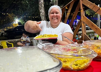 Geane é uma das empreendedoras presentes na Feira Natalina 2024. Foto: Karolini Oliveira/Sete