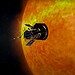 Ilustração da sonda Parker, da Nasa, se aproximando do Sol
Ilustração da sonda Parker, da Nasa, se aproximando do Sol • Nasa