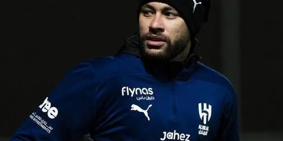 Foto: Neymar durante treino do Al-Hilal • Divulgação/Al-Hilal