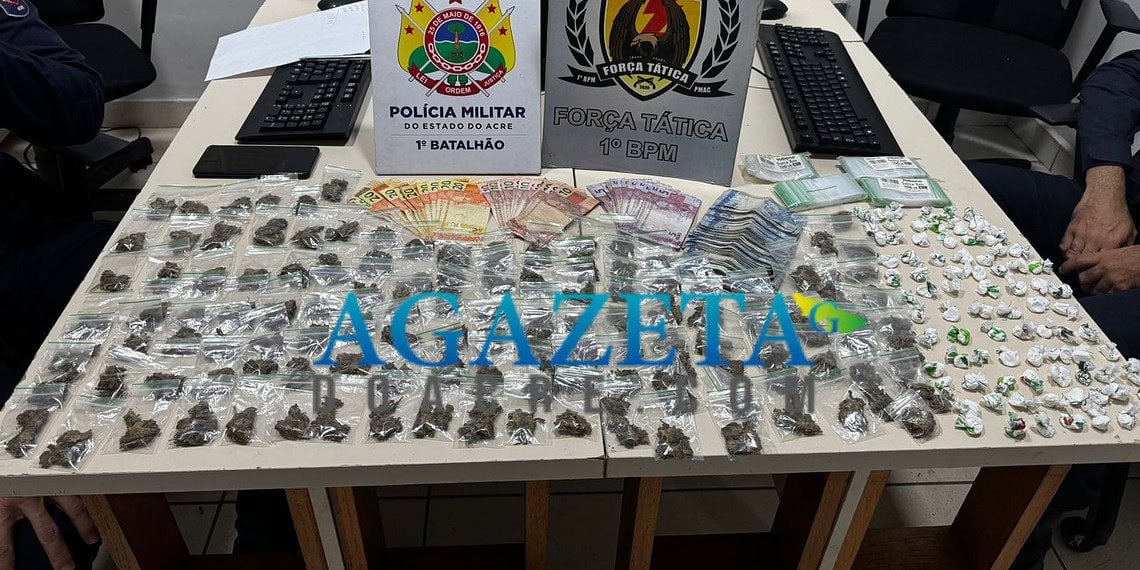 Jovem é preso em flagrante com drogas e dinheiro durante patrulhamento na Baixada da Habitasa
