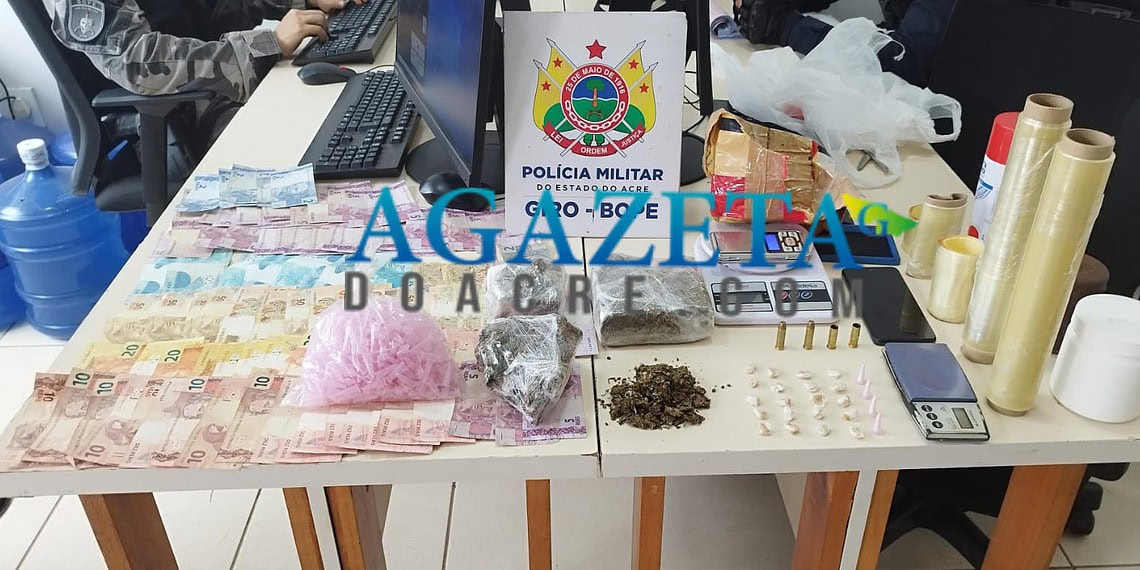 Homem é preso com mais de 1 kg de maconha e R$ 2 mil durante abordagem no Calafate