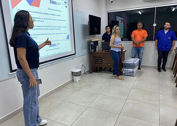 Na modalidade presencial, cursos são mediados por tecnologia, por meio da Plataforma do Senai. Foto: Assessoria Anac