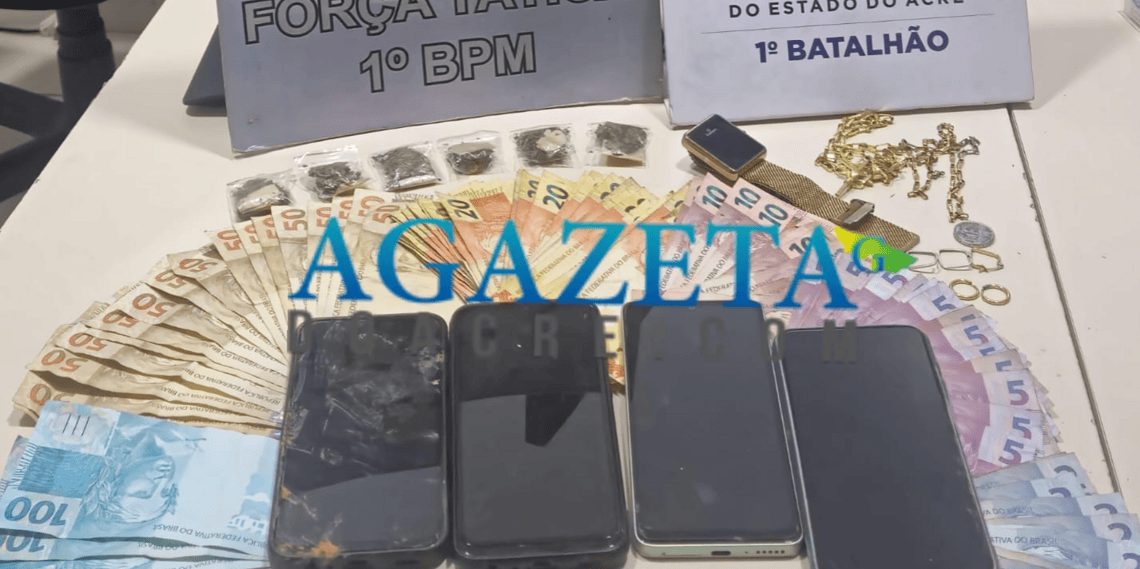 Cinco são presos por suspeita de tráfico de drogas no bairro Pista, em Rio Branco