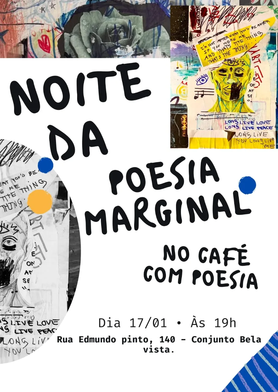 Noite da Poesia Marginal acontece nesta sexta-feira, em Rio Branco