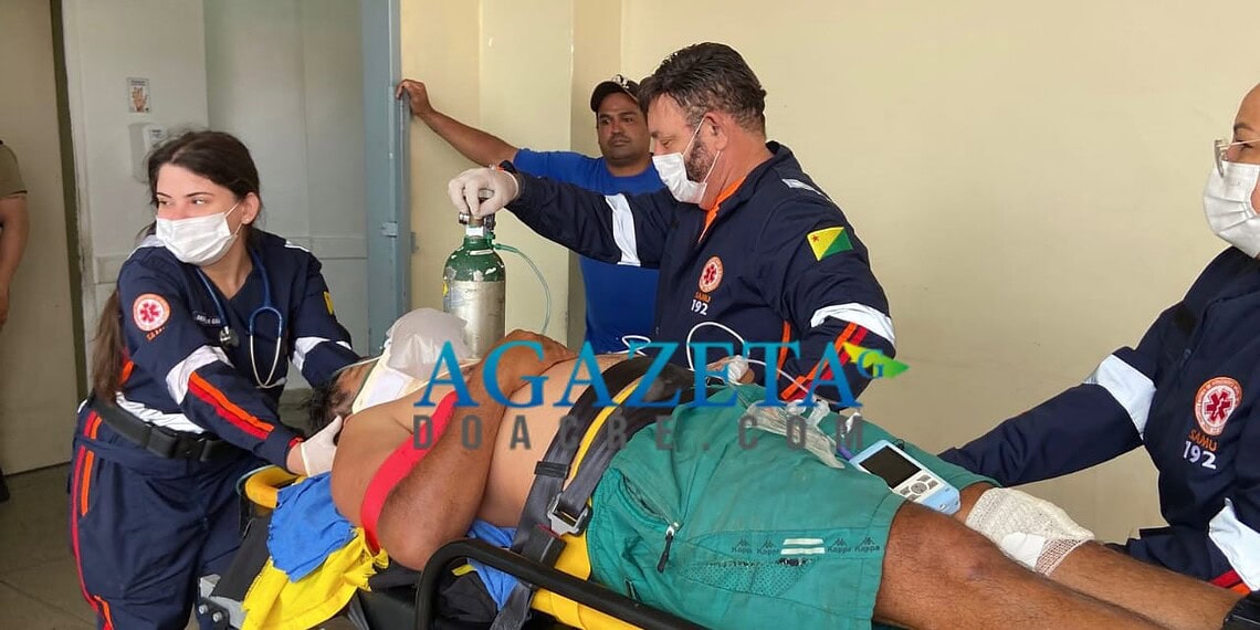 Vigilante sofre grave acidente após dormir enquanto dirigia moto no interior do Acre