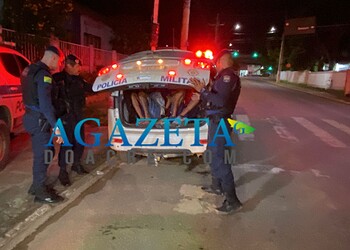 Motorista de aplicativo é amarrado e tem carro roubado por quadrilha no Taquari; veículo foi recuperado pela PM