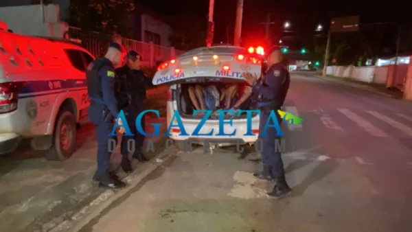 Motorista de aplicativo é amarrado e tem carro roubado por quadrilha no Taquari; veículo foi recuperado pela PM