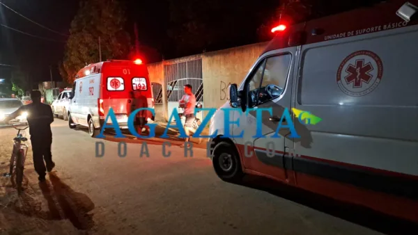 Ataque a tiros deixa dois gravemente feridos em Rio Branco; uma das vítimas é monitorada por tornozeleira