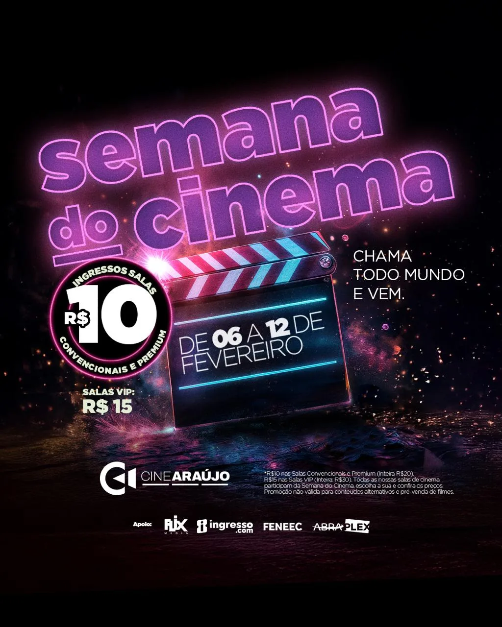 Semana do Cinema no Via Verde Shopping terá ingressos a R$ 10; veja detalhes