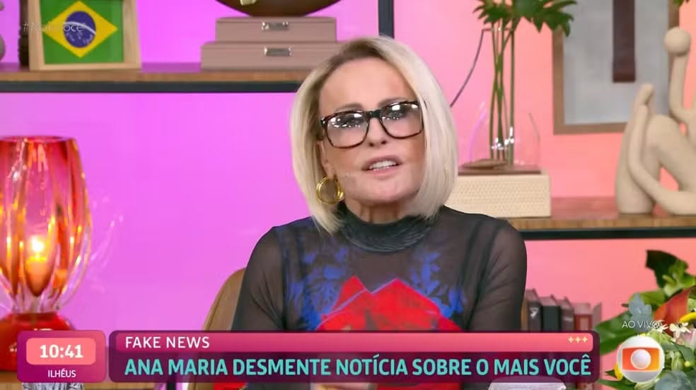 Ana Maria Braga fala no 'Mais Você' sobre especulação de aposentadoria — Foto: Reprodução/TV Globo