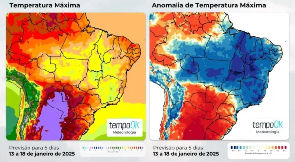 Bolha de Calor atinge o Brasil nesta semana