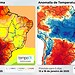 Mapa mostra regiões afetadas por bolha de calor - Divulgação/Tempo Ok