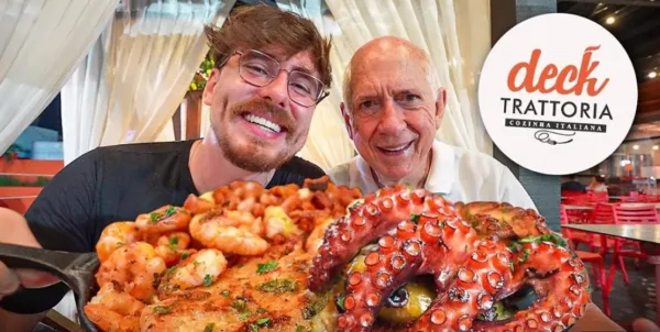 Youtuber Gaba faz tour gastronômico pelo Acre e visita Deck Trattoria: 'mais famoso do estado'