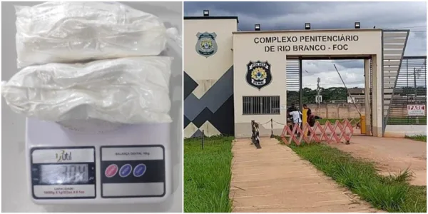 Visitante é flagrada com cocaína ao tentar entrar no Complexo Penitenciário de Rio Branco