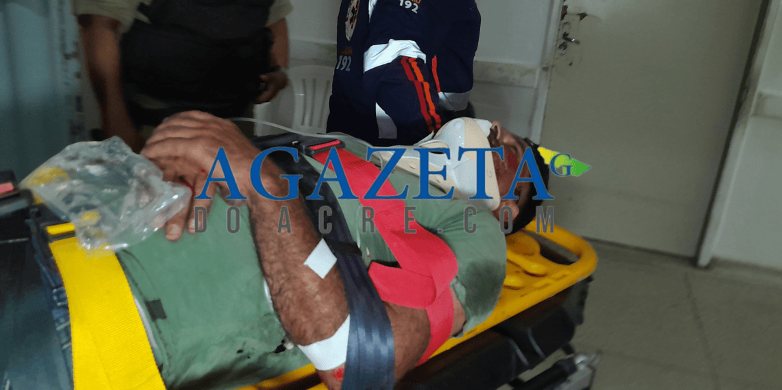 Motociclista sofre traumatismo craniano em acidente na AC-10, próximo à Vila do Incra