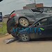VÍDEO: Carro vai parar em cima de outro em acidente na Amadeo Barbosa, em Rio Branco