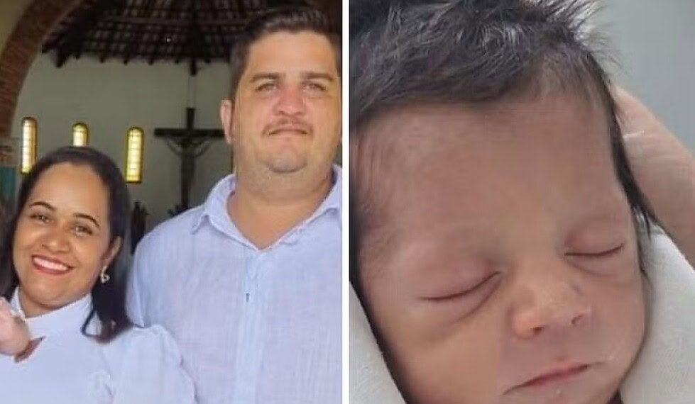 Mulher descobre gravidez de terceiro filho durante parto no Tocantins — Foto: Reprodução/Arquivo pessoal/Mariane Rodrigues