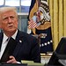Presidente dos EUA, Donald Trump, no Salão Oval da Casa Branca. • REUTERS