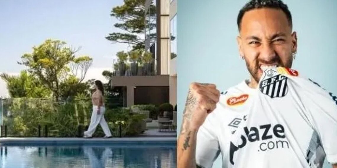 Mansão de Neymar tem vista para a praia e piscina com borda infinita • @adrianopacelli
