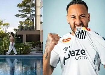 Mansão de Neymar tem vista para a praia e piscina com borda infinita • @adrianopacelli