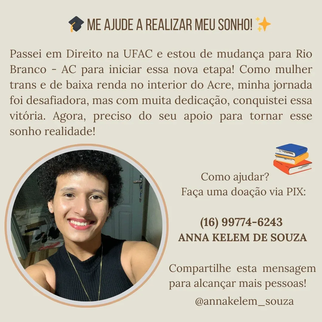 Aprovada em Direito na Ufac, jovem de Cruzeiro do Sul pede ajuda para se mudar para a capital