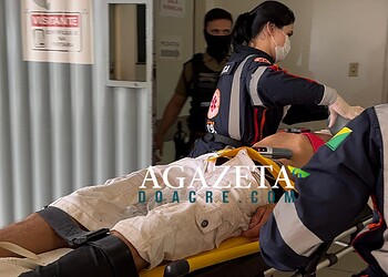 Homem é agredido com ripas em via pública e fica em estado grave