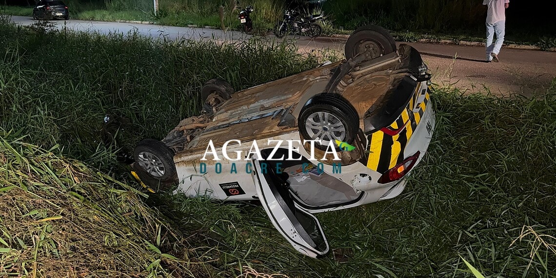 Motorista perde controle em rotatória e morre após capotamento em Rio Branco