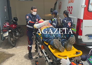 Eletricista sofre queda durante manutenção em igreja e fica ferido