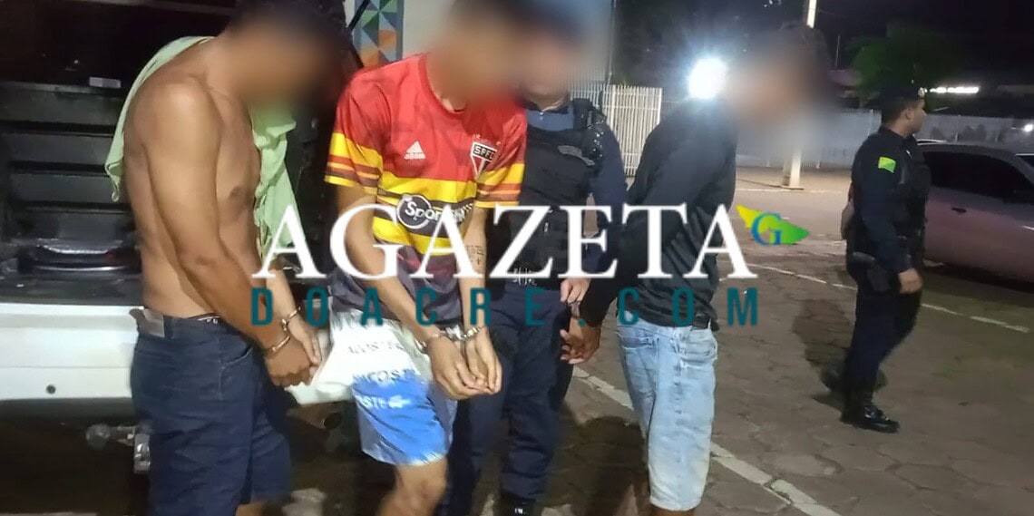 Polícia Militar flagra trio com drogas no Segundo Distrito de Rio Branco