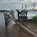 Carro capota na Via Verde após aquaplanagem durante a chuva