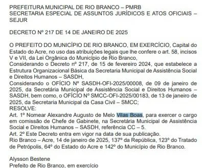 João Marcos Luz e presidente da RBTrans emplacam os próprios filhos na prefeitura; veja cargos