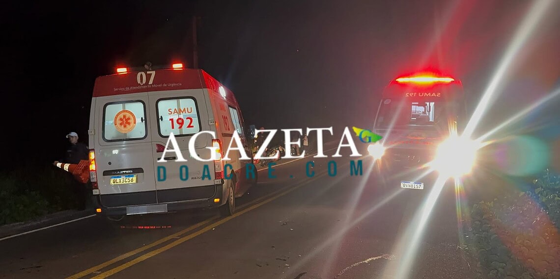 Motociclista colide com vaca em rodovia e sofre traumatismo craniano