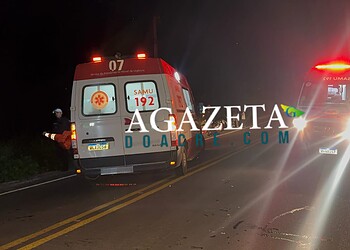 Motociclista colide com vaca em rodovia e sofre traumatismo craniano