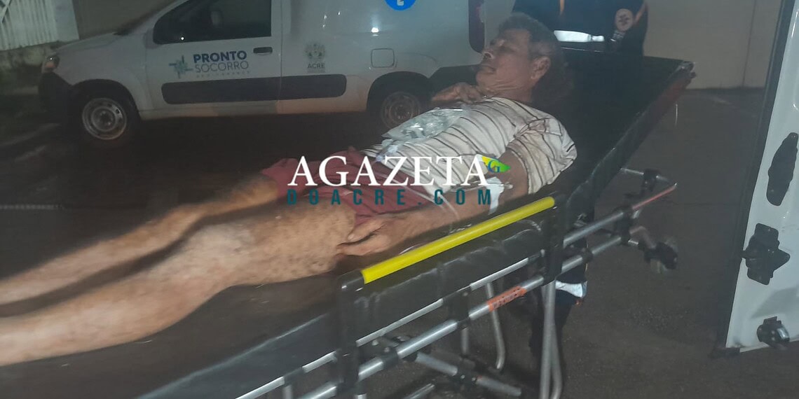 Motociclista sofre acidente na Transacreana e é levado ao Pronto-Socorro