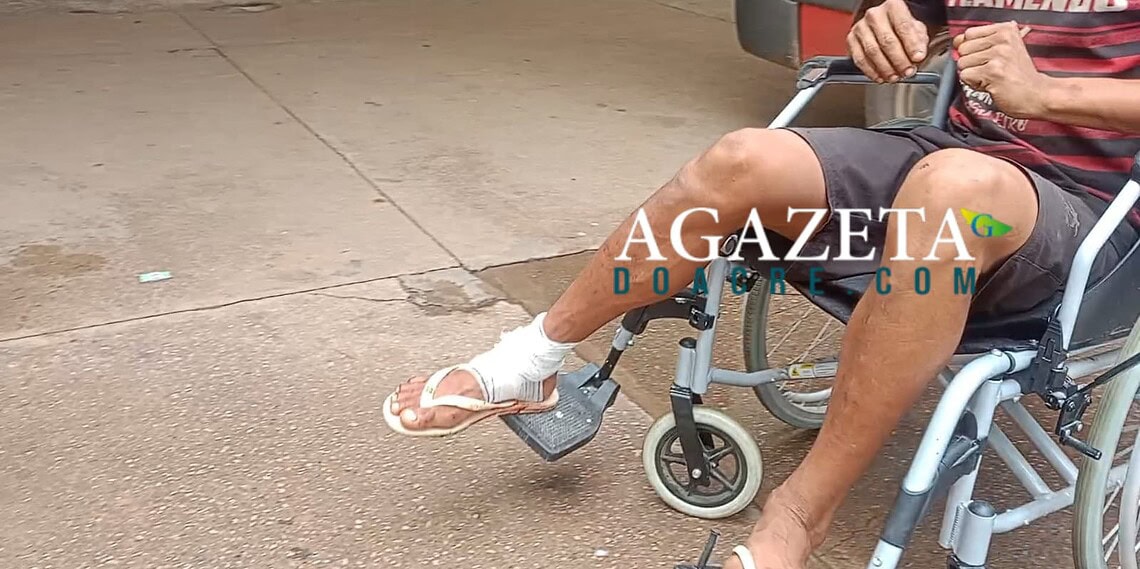 Homem sofre corte profundo no pé durante trabalho em Rio Branco