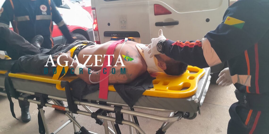 Trabalhador sofre queda de 5 metros após escada ceder em obra em Rio Branco