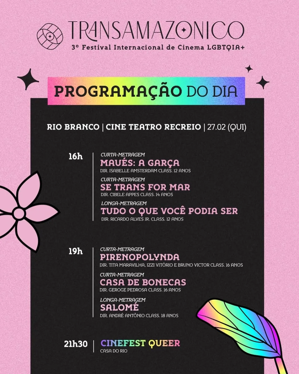 Festival Transamazônico encerra nesta quinta com exibição do curta acreano 'Maués', FestCine Queer e muito mais; confira