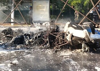 Queda da aeronave na Barra Funda • Imagem Pessoal