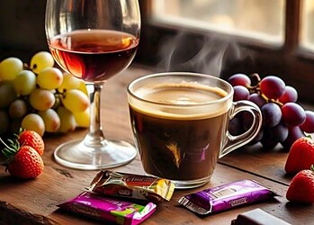 Café, chocolate e vinho reduzem risco de síndrome metabólica, diz pesquisa