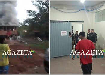 VÍDEO: Homem tem surto psicótico, incendeia casa, fere enteado e ameaça esposa em Rio Branco
