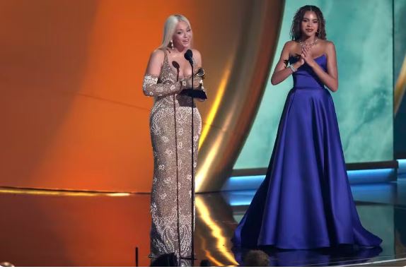 Beyoncé recebe Grammy de Álbum do Ano por 'Cowboy Carter' — Foto: Chris Pizzello/Invision/AP