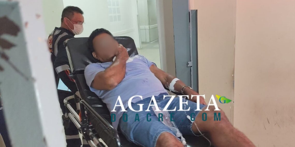 Idoso é esfaqueado no pescoço em frente a sua residência após negar dinheiro a conhecido na Vila do V em Porto Acre
