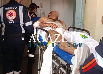 Trabalhador sofre descarga elétrica ao trocar lâmpada em poste na Vila Pia em Porto Acre